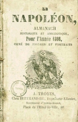 Le Napoléon, almanach de 1866 publié par le libraire troyen Bertrand-Hu [Bbl 3232]
