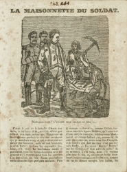 Un épisode de la campagne de France en 1814, dans un almanach de 1852 (cote B. Bl. 3623)