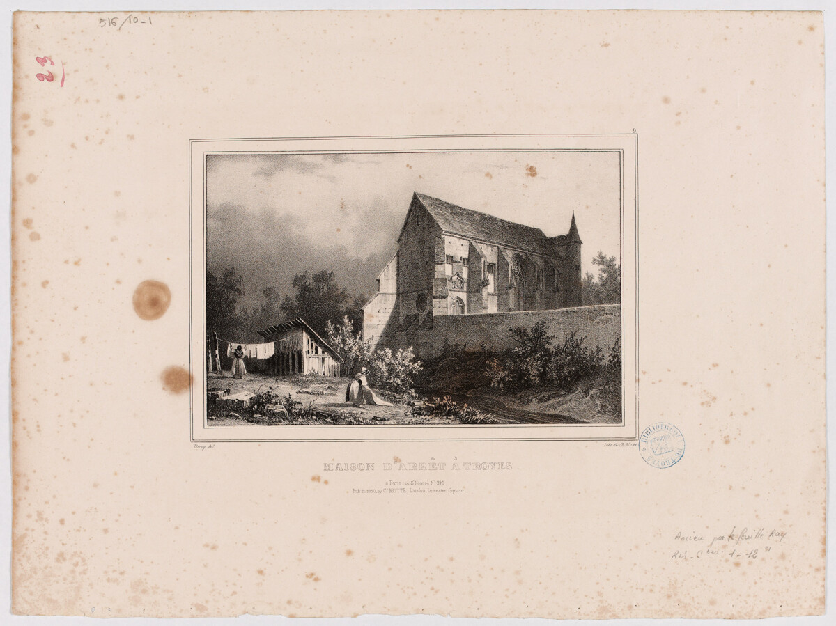 Maison d'arrêt à Troyes, MTCM, carton 516, pièce 10