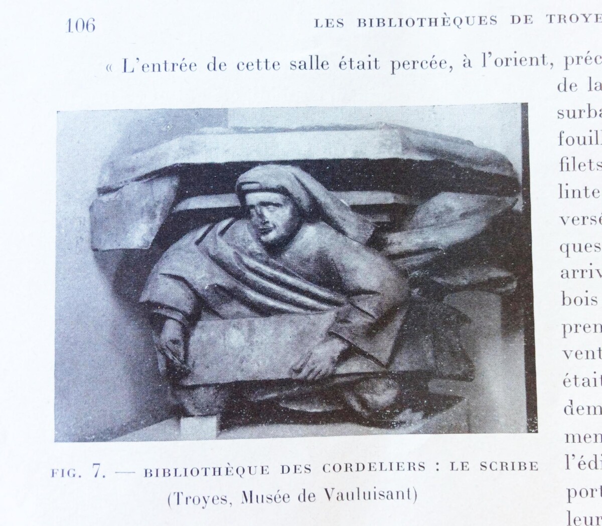 André Masson, La construction et la décoration des bibliothèques de Troyes à la fin du XVe s., MTCM, cl. 4° 18666 - fig. 7, p.106